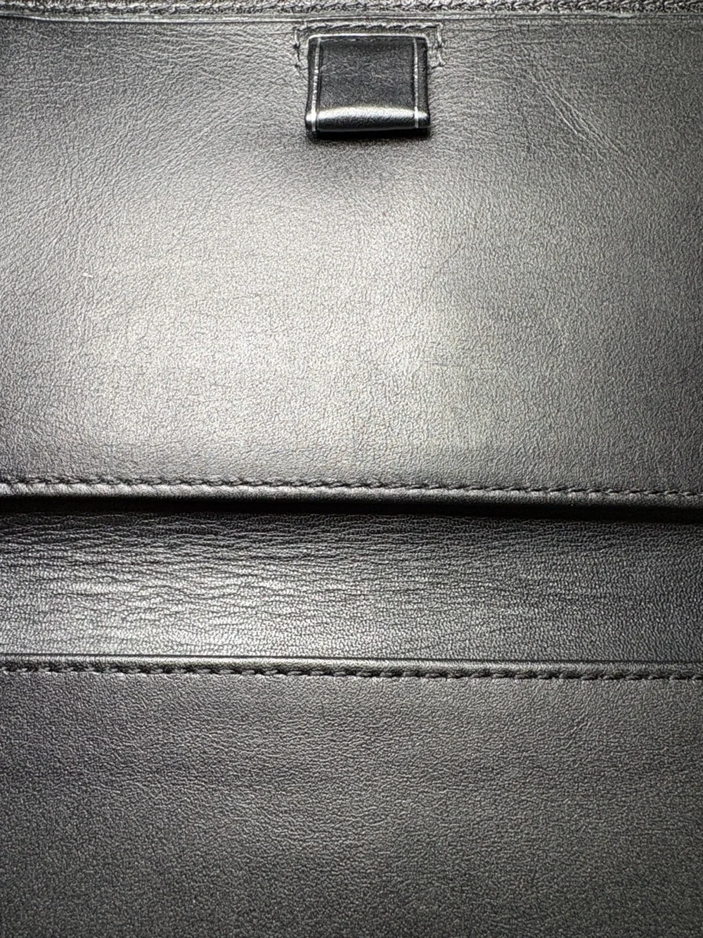 Coach Black and Gray Signature C Canvas Checkbook Wallet 6.75x3.75in